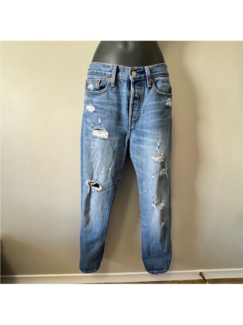 Levi's Light Blue Straight Leg Jeans